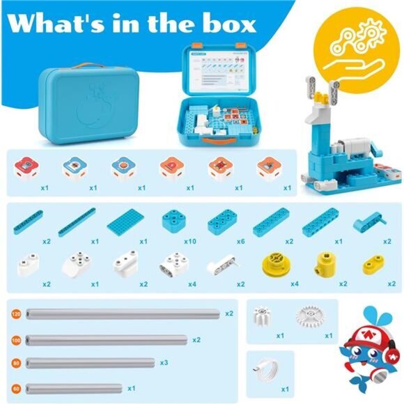 A3 Coding Robot for Kids, Multiple Sensors Coding Block STEM Building Set Toys - Picture 5 of 6